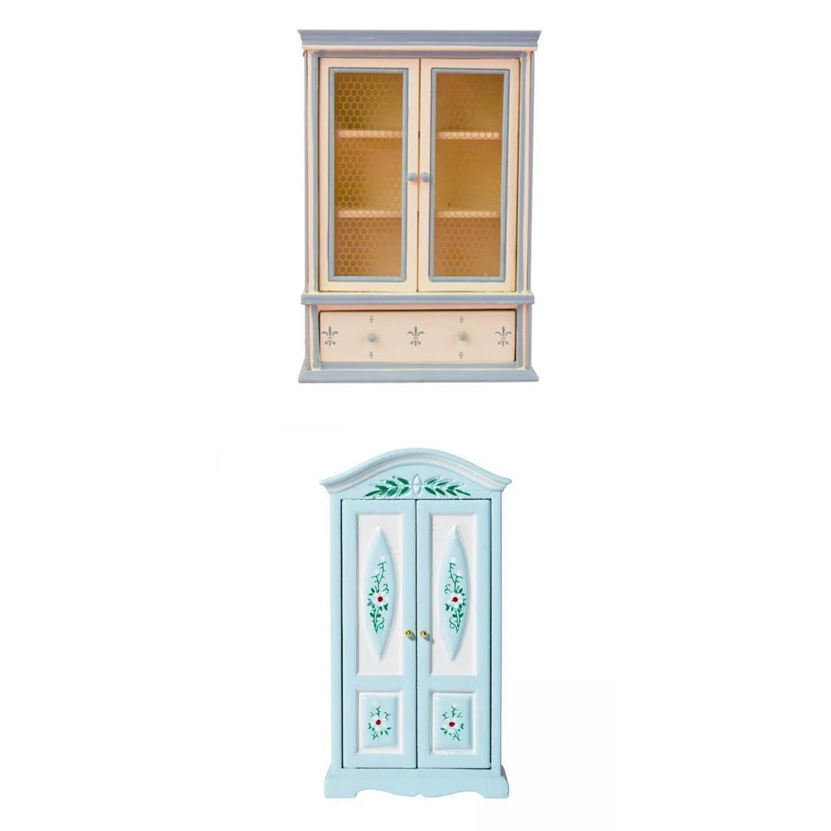 1:12 Dollhouse Cabinet Wardrobe Decoration J203