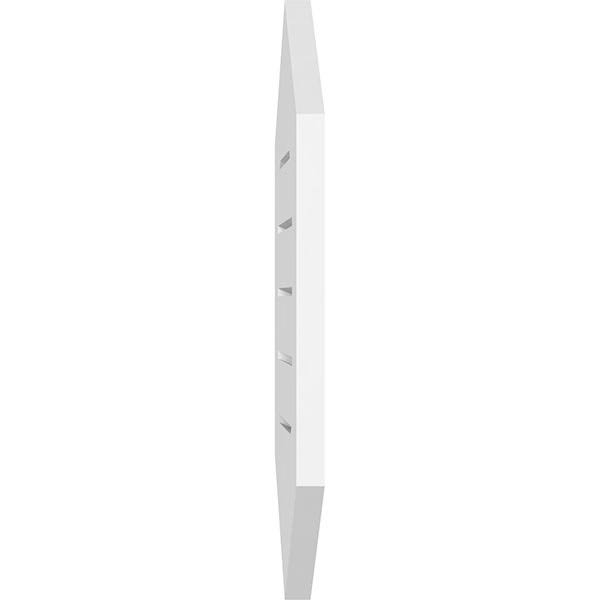16x22W x 22x22H Vertical Peaked Surface Mount PVC Gable Vent 9/12 Pitch T296479