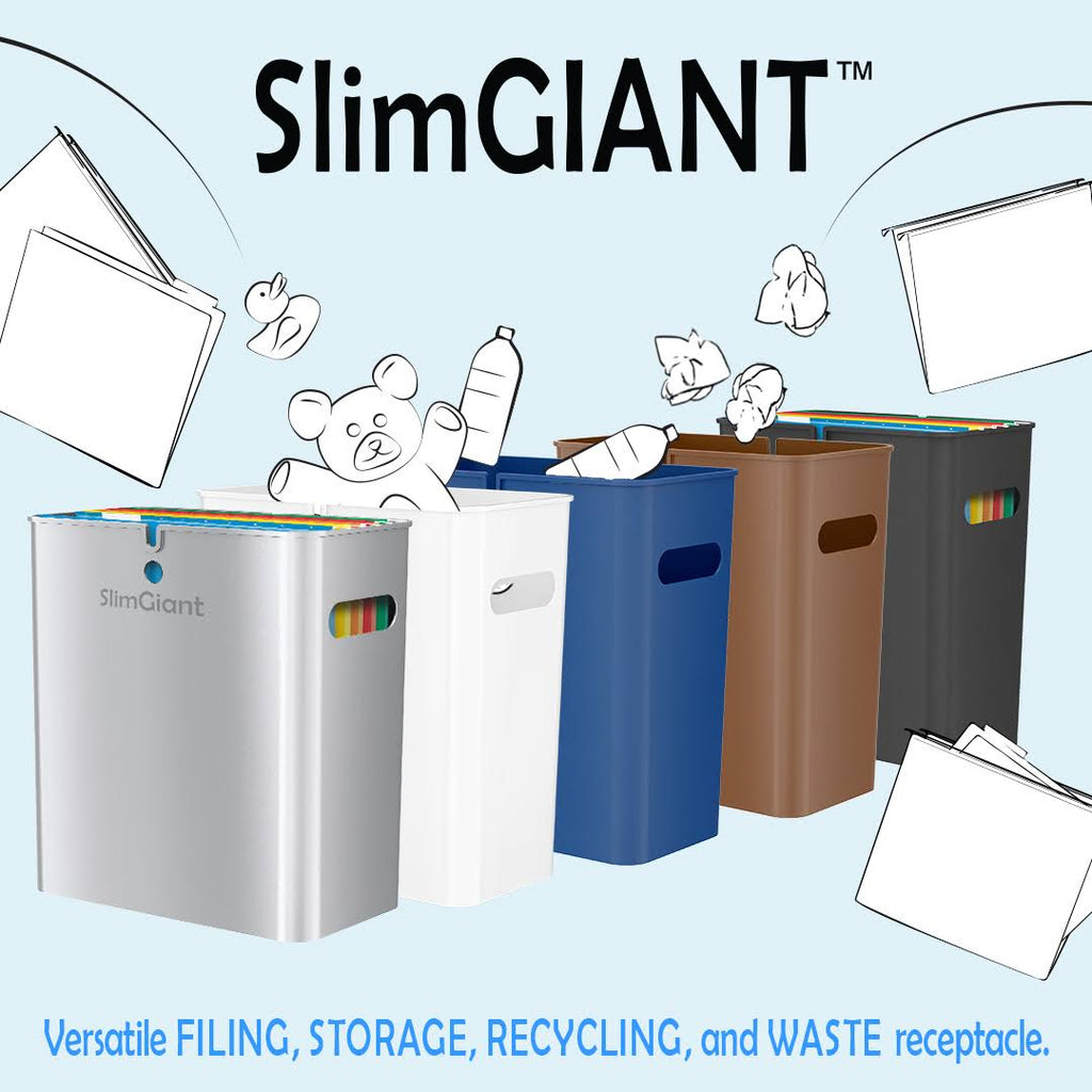 4.2 gal Polypropylene Trash Can with Handles, Pack of 6 L789779
