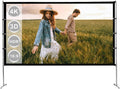 115 inch Portable Projection Screen with Stand, 16:9 4K HD, with Carry Bag K650492