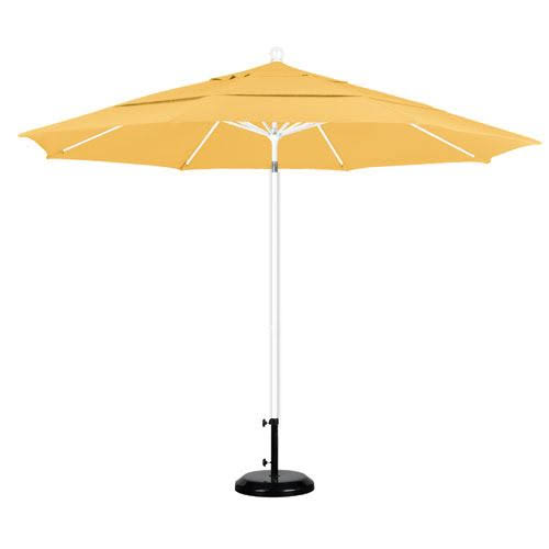 11 ft. Fiberglass White Market Umbrella B3815