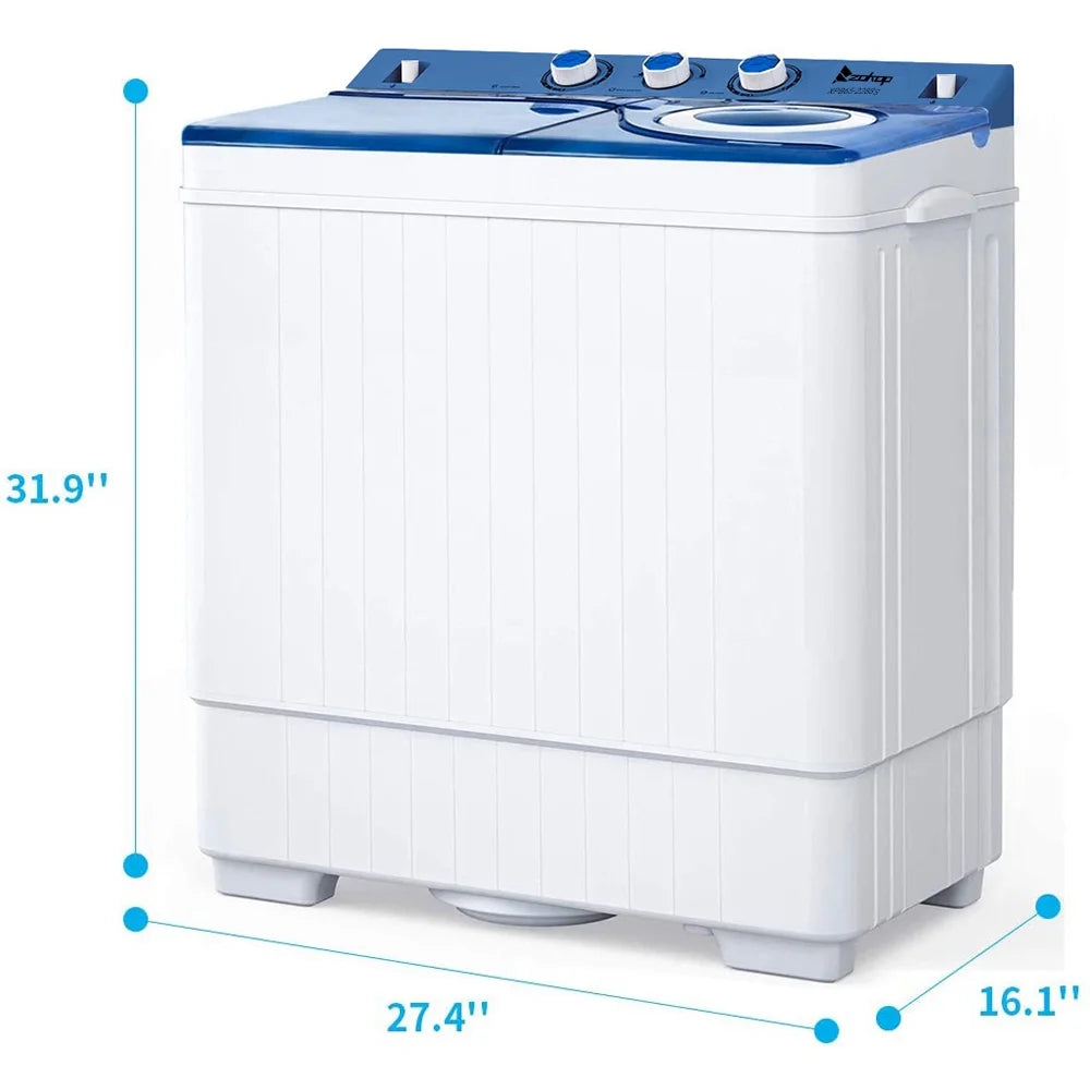 Semi-automatic Twin Tube Washing Machine White & Blue R628328