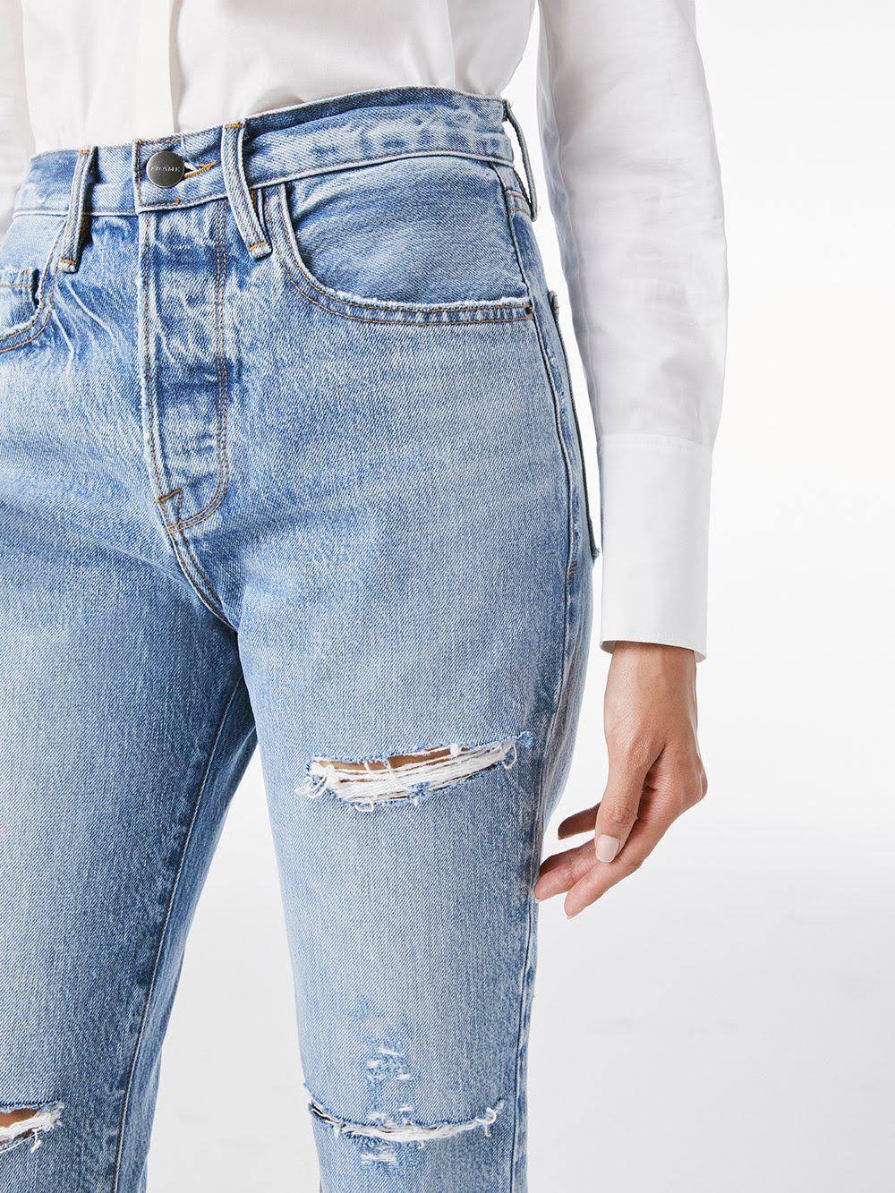 Cascade Blue Rips Size 27 Jeans P1891