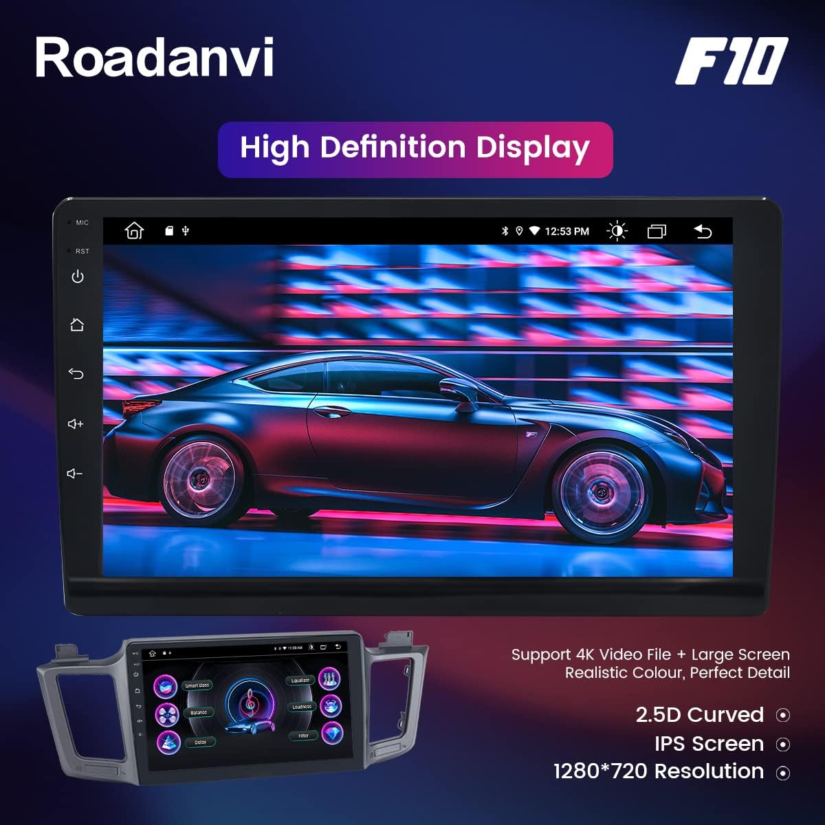 Car Stereo Bluetooth Touch Screen Radio with Carplay Android Auto B85740