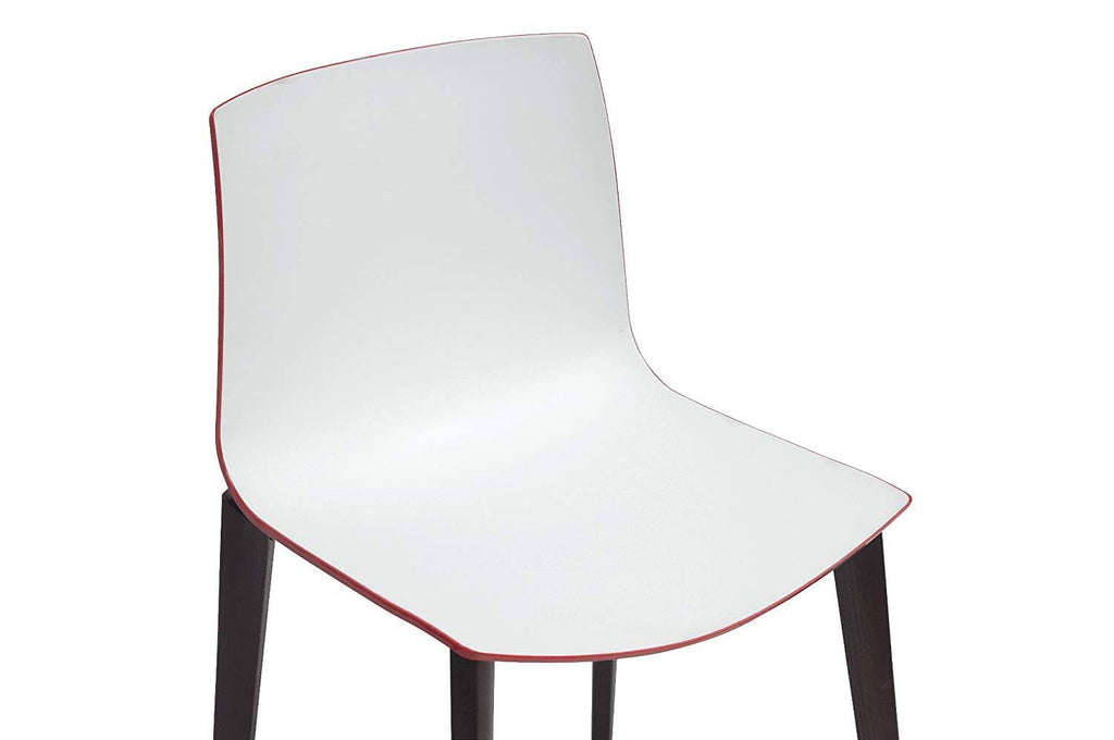 White/Red Dining Chair, Set of 2 O718