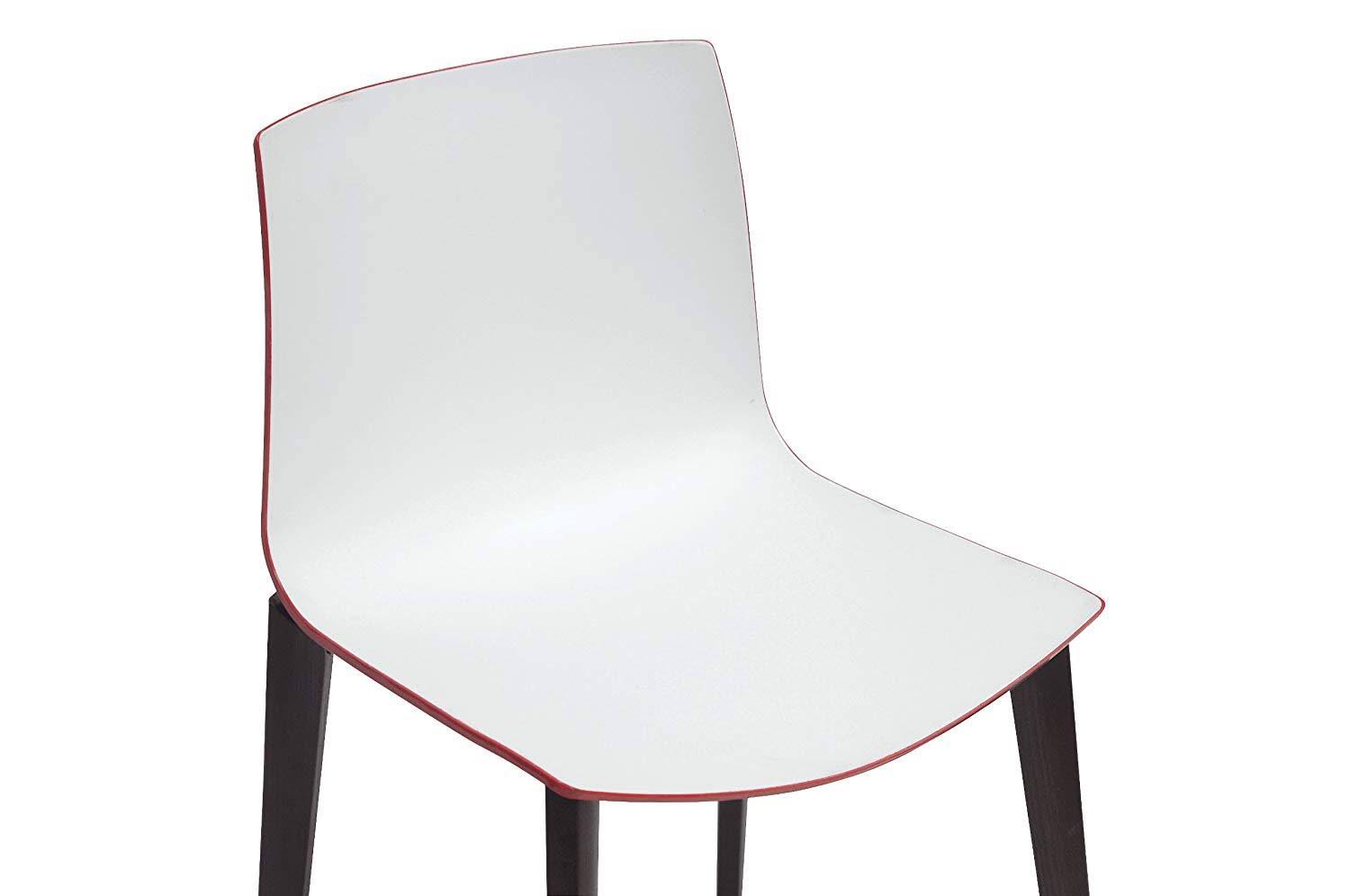 White/Red Dining Chair, Set of 2 O718