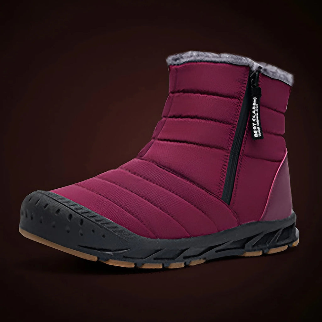 Large Size Couple Outdoor Solid High Top Snow Boots Non Slip Water Proof Warm Cotton Boots F518923
