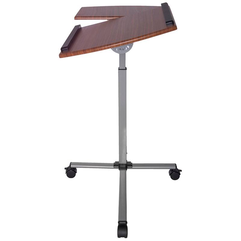 Adjustable Laptop Cart Mahogany E165