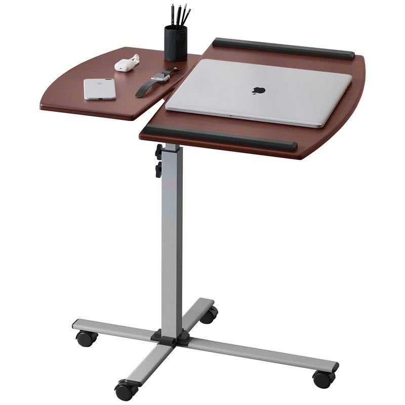 Adjustable Laptop Cart Mahogany E165