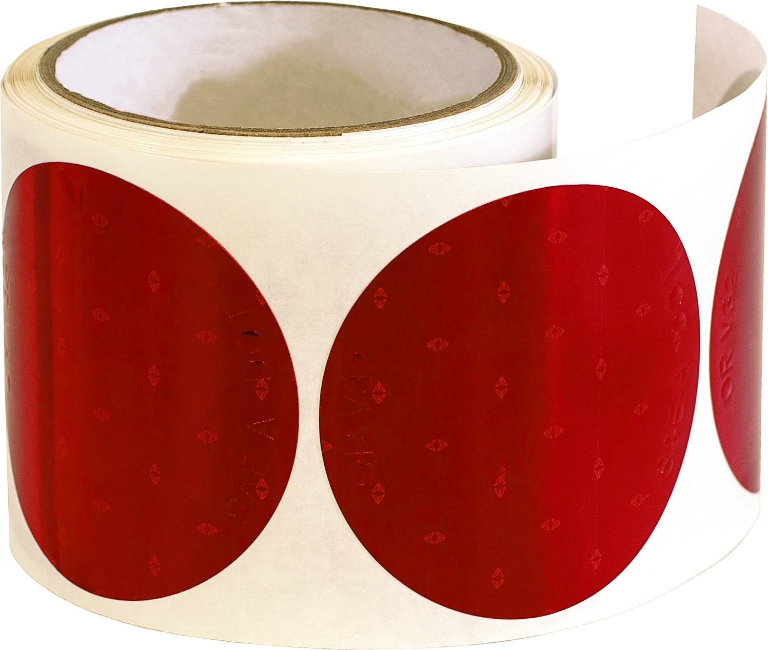 Red Round Dot Stick-on Reflectors W451659