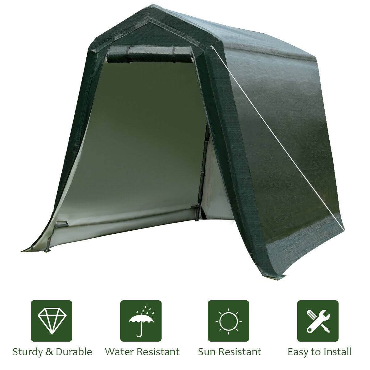 6 x 8 Outdoor Carport Patio Storage Shelter Shed Car Canopy P80692