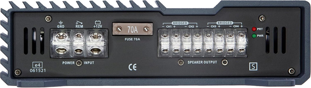 1600 Watt RMS 4-Channel Car Audio Amplifier with Installation Kit Bundle R791997