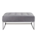 Velvet Ottoman D751436