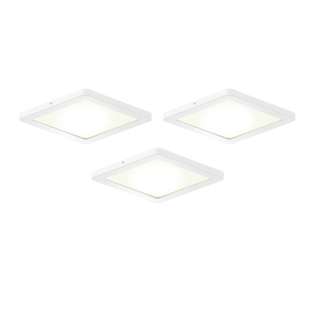 White Square Puck Light Kit/3 D5661