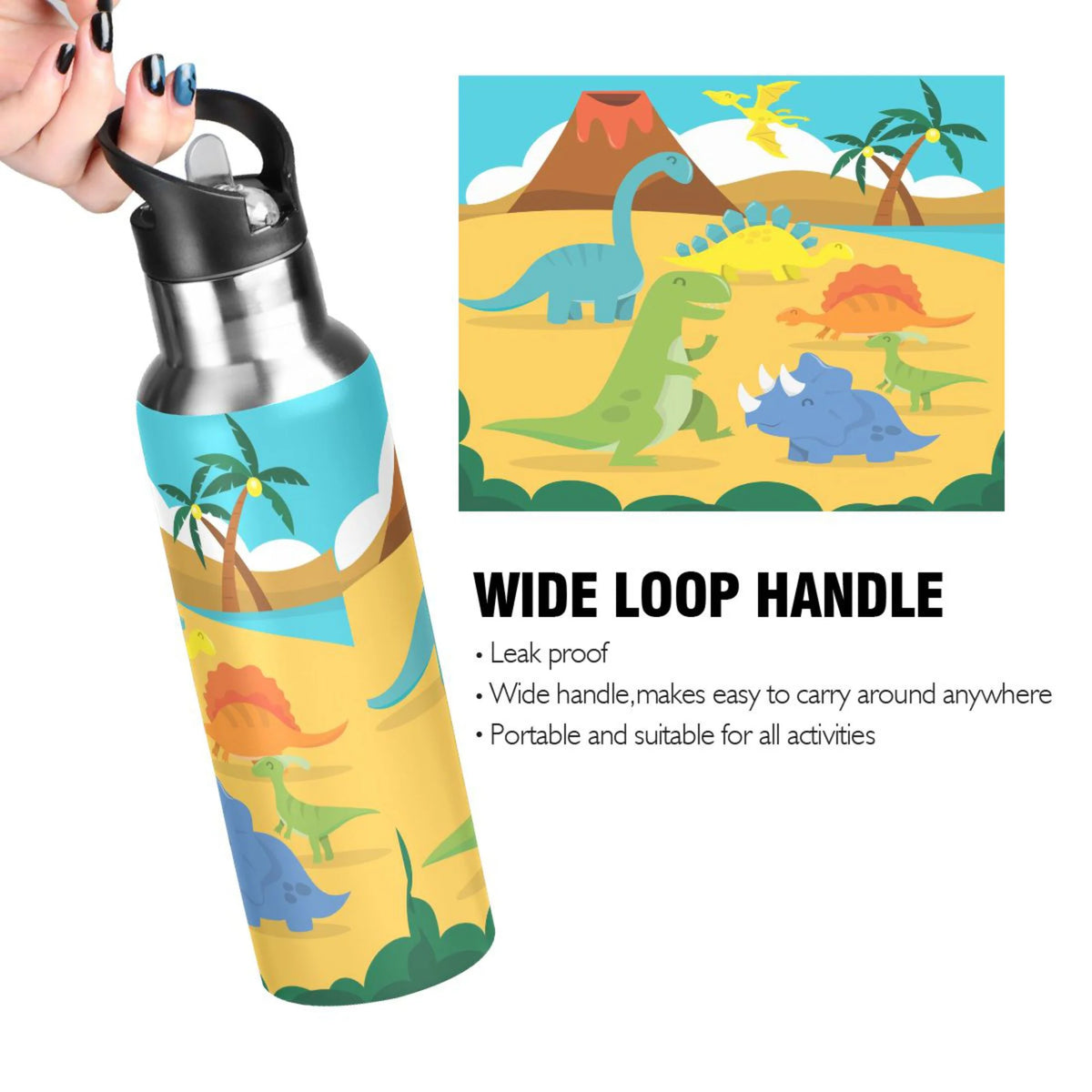 Stainless Steel Vacuum Insulated Water Bottle 20 OZ N220