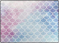 Pink Blue Mermaid Scales Lightweight Carpet Mats Area Rug Q100036