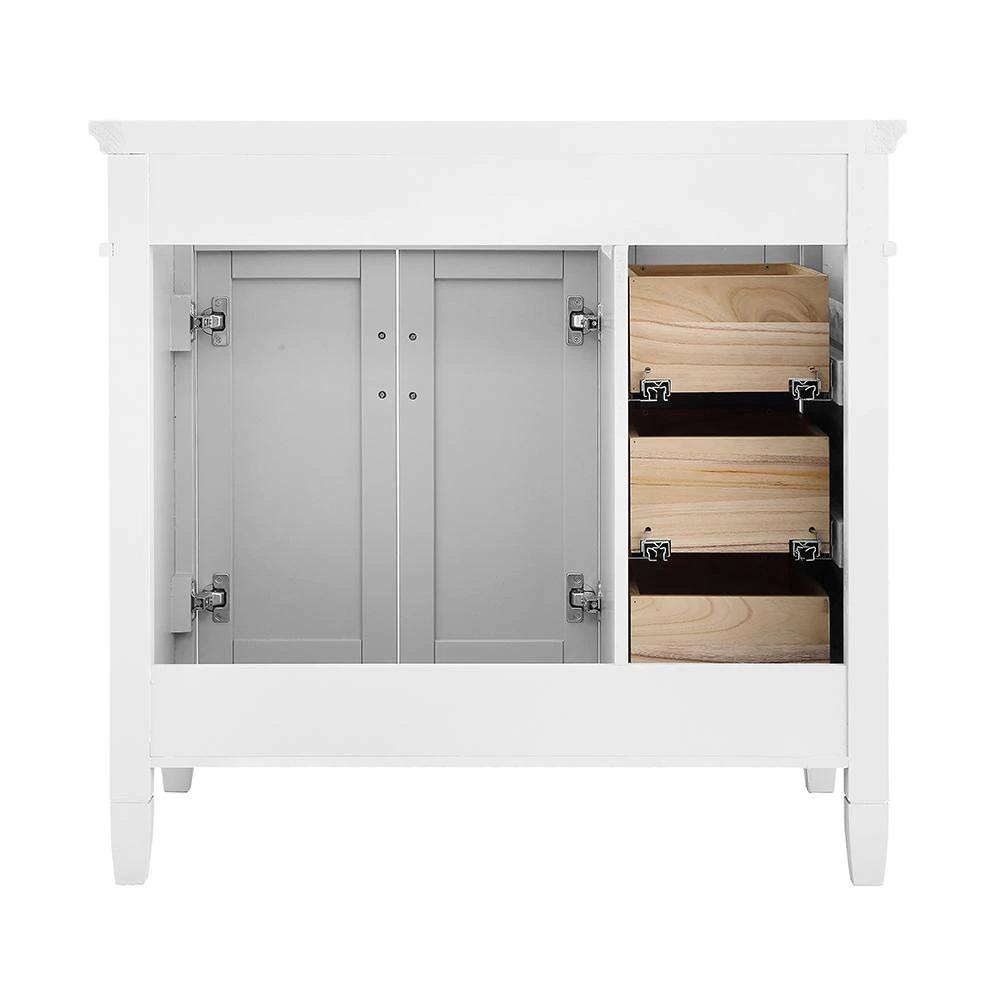 White Vanity Cabinet B653