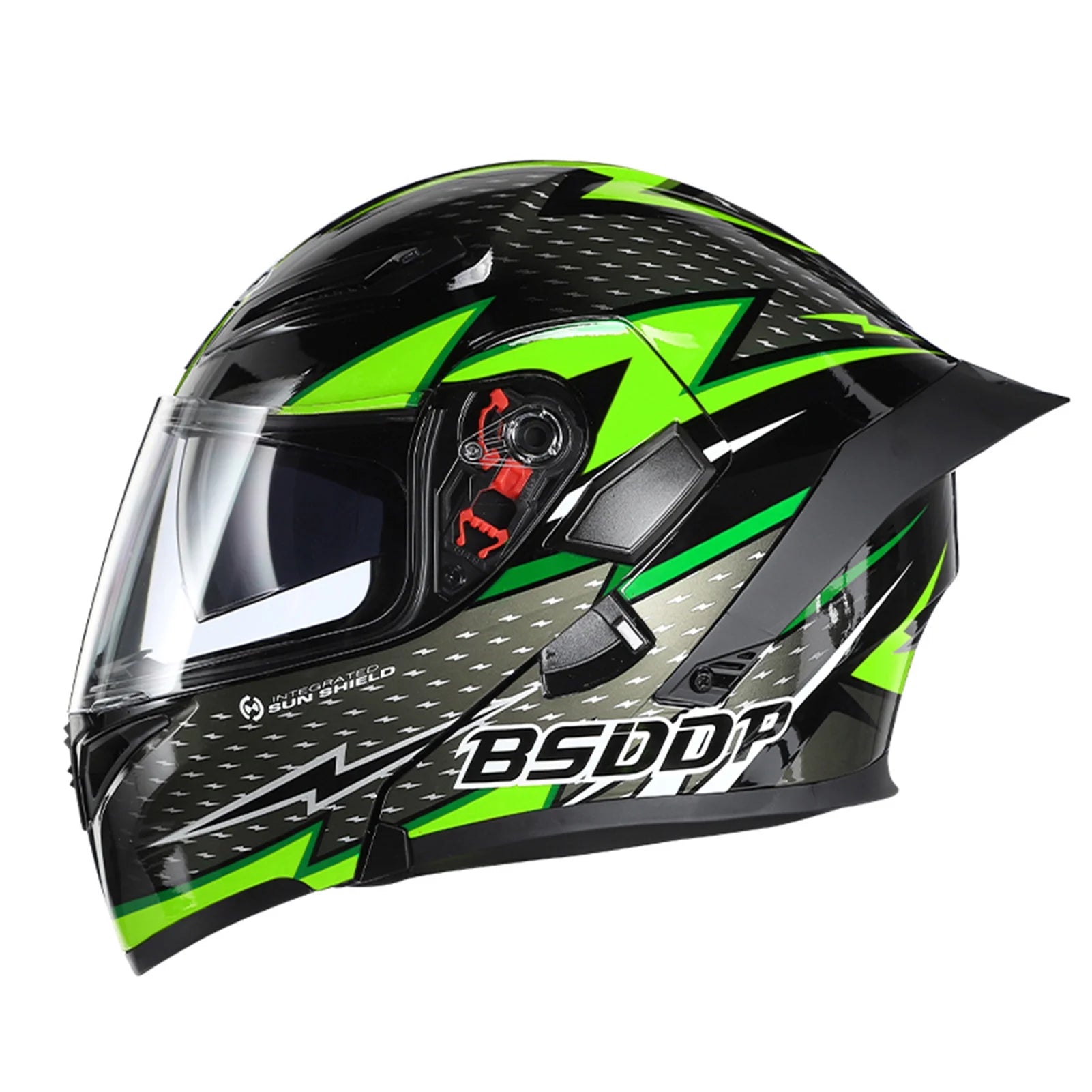 Motorcycle Dual Visor Flip up Full Face Helmet D79758