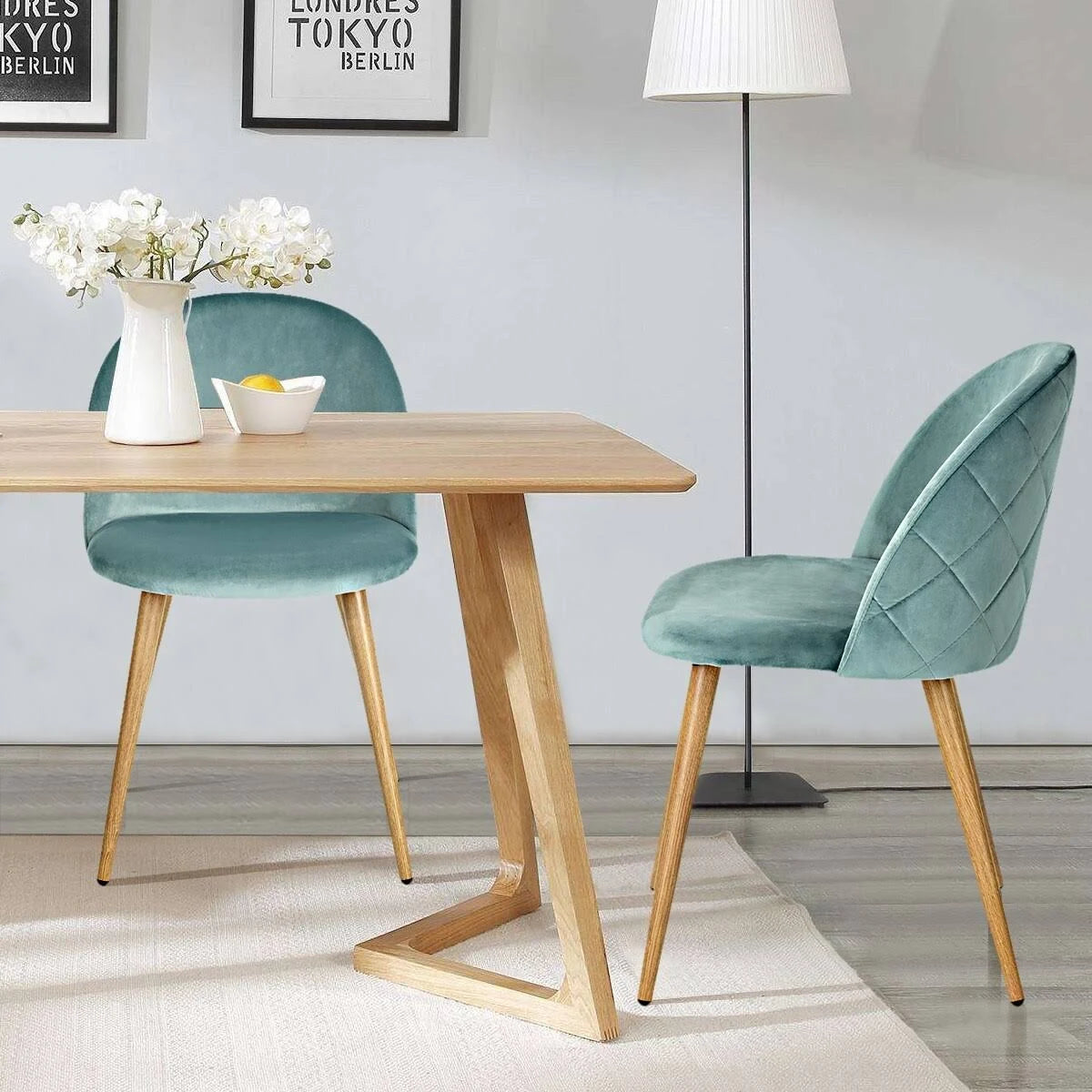 Velvet Dining Chair Set of 2 Z92368