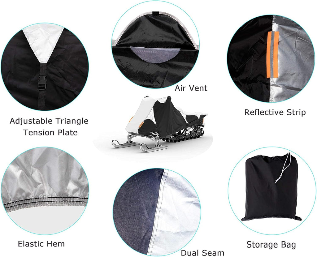 Waterproof Snowmobile Cover Fit up to 115 X412356