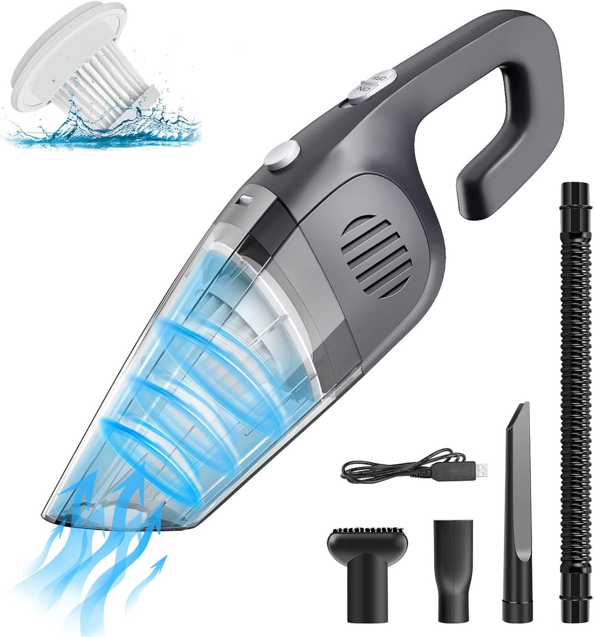 Cordless Rechargeable Handheld Vacuum Y49905